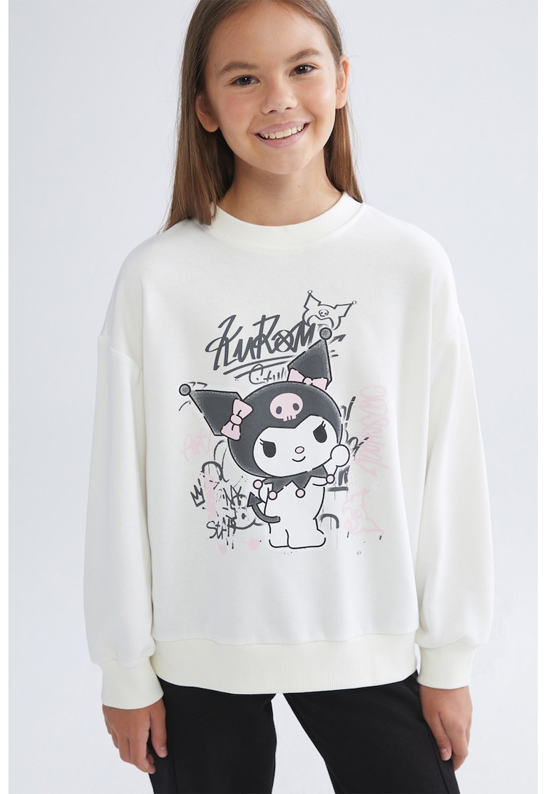 Bluza de trening din amestec de bumbac cu imprimeu