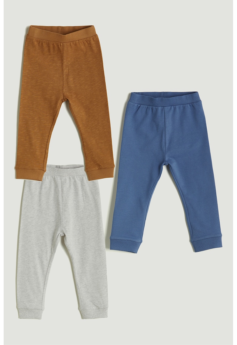 Set de pantaloni de trening cu model uni - 3 perechi