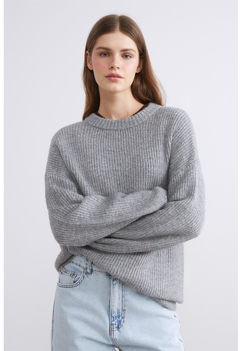 Pulover lejer tricotat