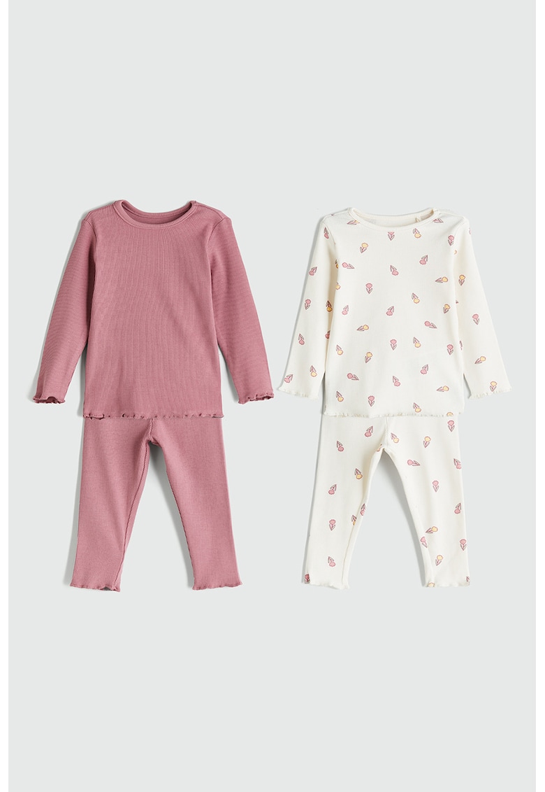 Set de pijamale din amestec de bumbac - 2 perechi