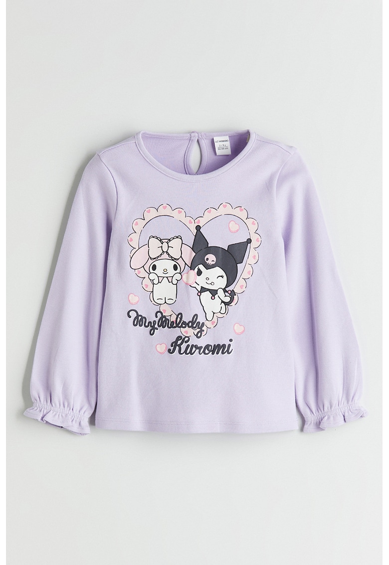Bluza cu imprimeu Kuromi&My Melody