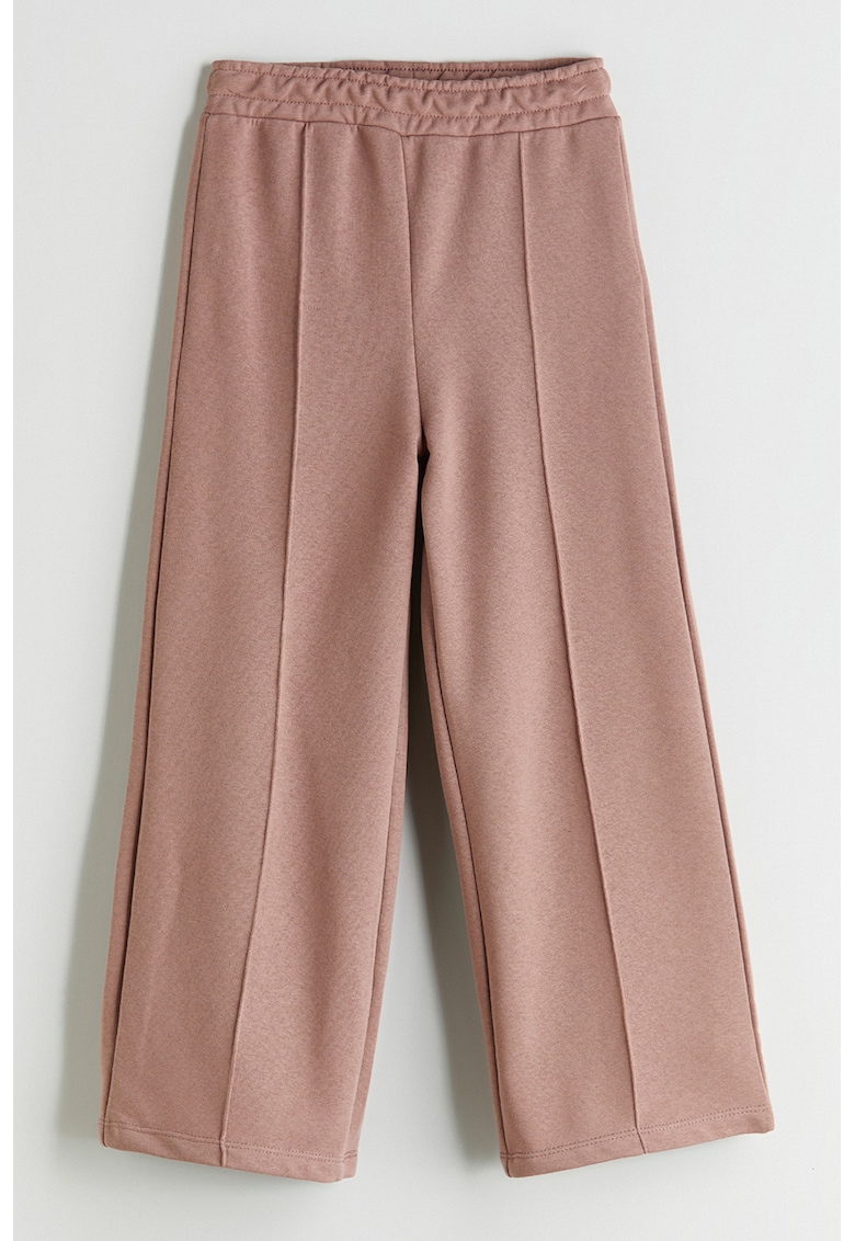 Pantaloni de trening din amestec de bumbac cu banda elastica in talie