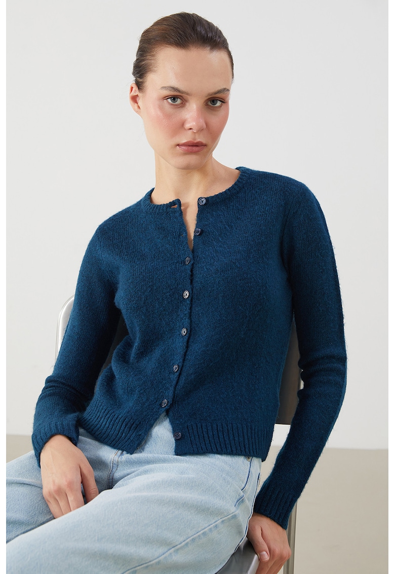 Cardigan cu maneci lungi si nasturi