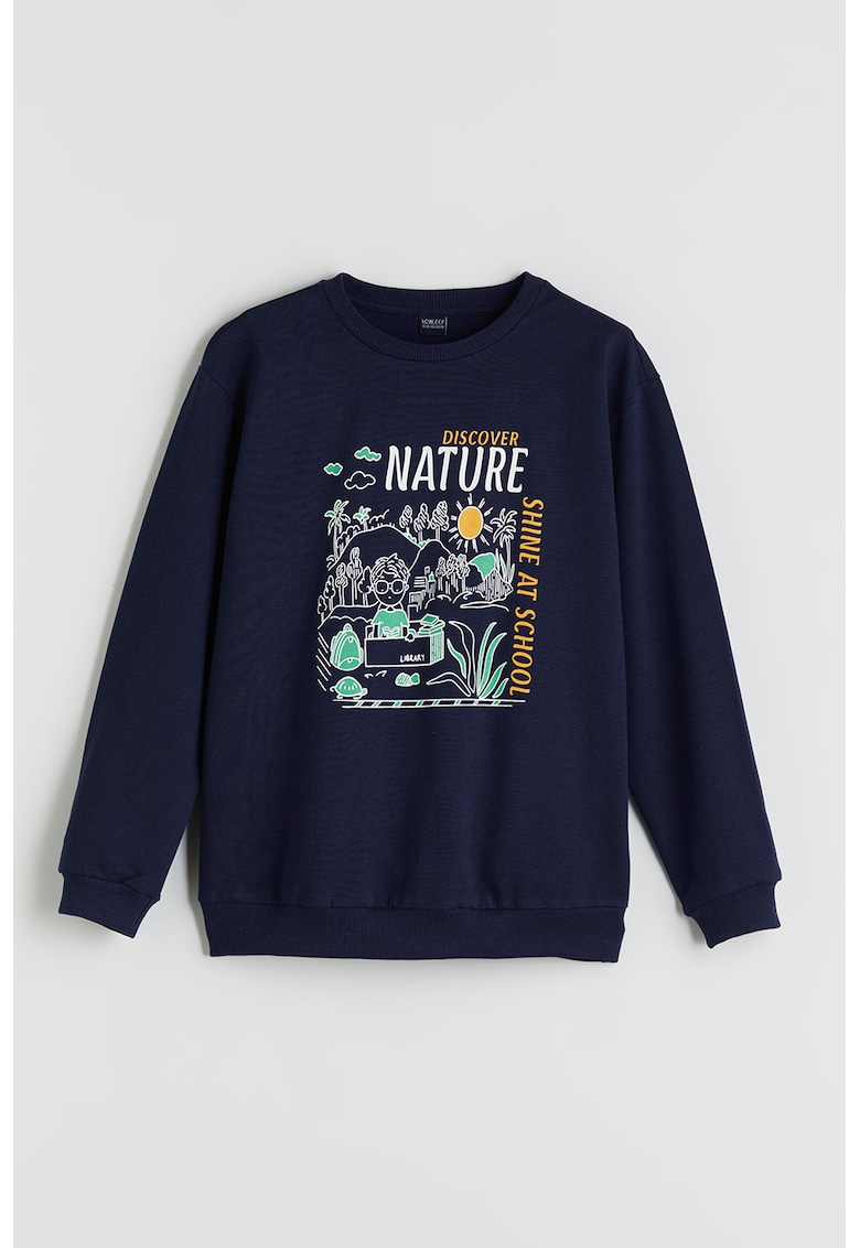 Bluza sport lejera cu imprimeu Bluza sport lejera cu imprimeu