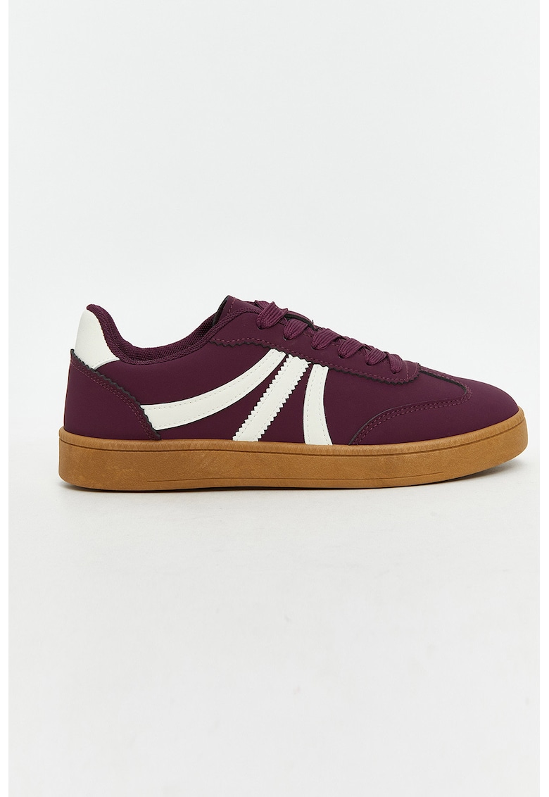 Pantofi sport de piele ecologica cu siret