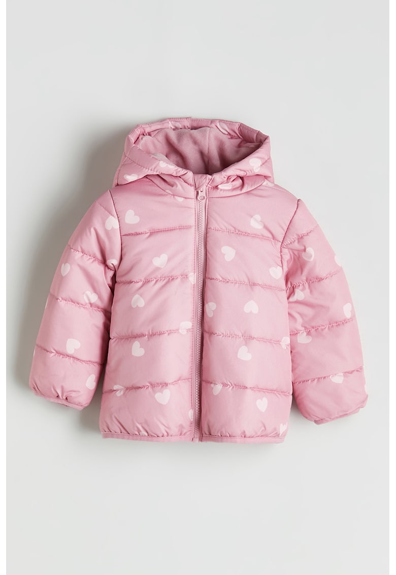 Jacheta matlasata cu imprimeu grafic