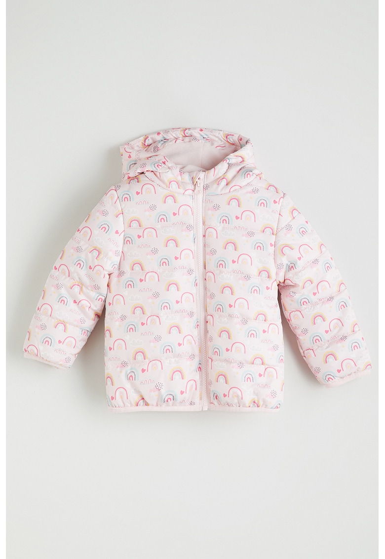 Jacheta matlasata cu imprimeu grafic