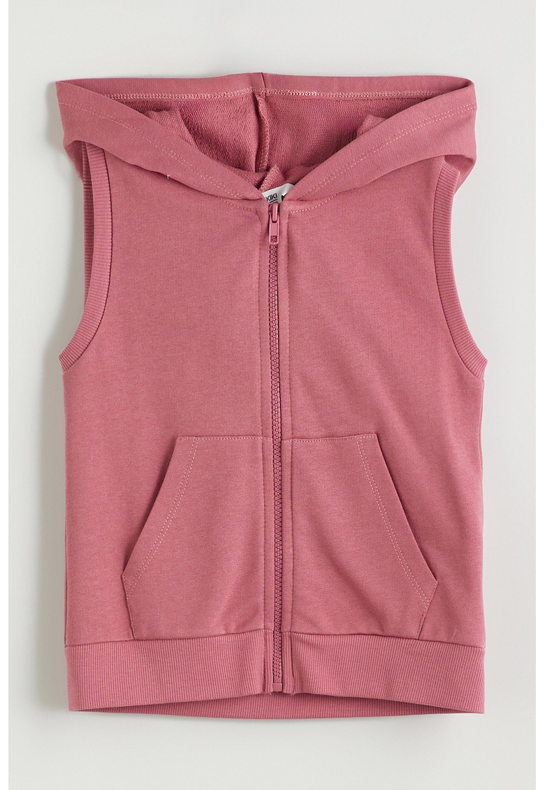 Vesta cu gluga si buzunare laterale