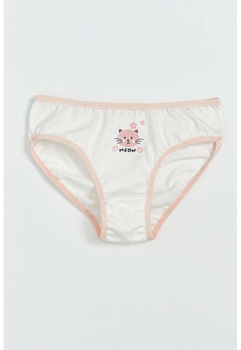 Chiloti de bumbac cu imprimeu grafic