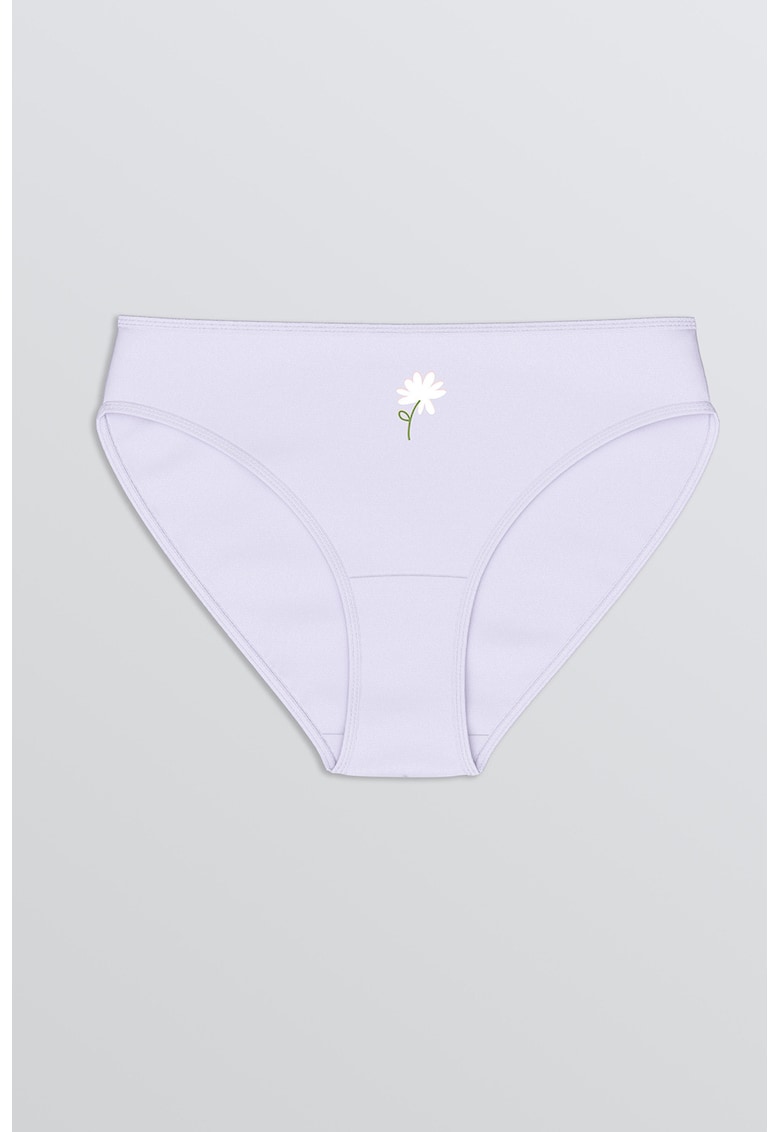 Chiloti de bumbac cu imprimeu floral