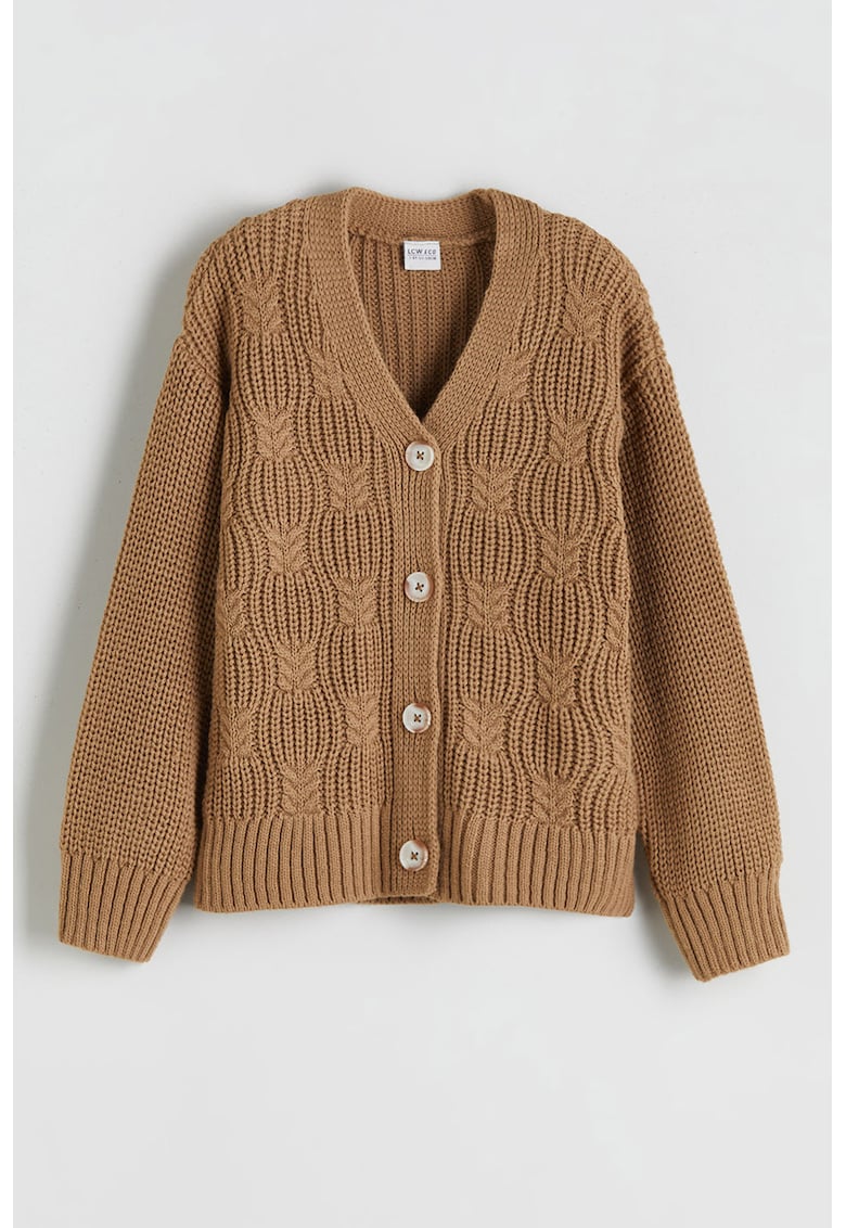 Cardigan tricotat cu nasturi