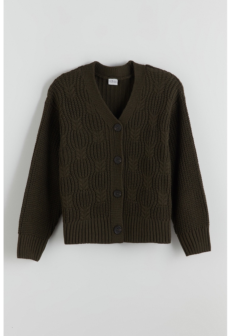 Cardigan tricotat cu nasturi