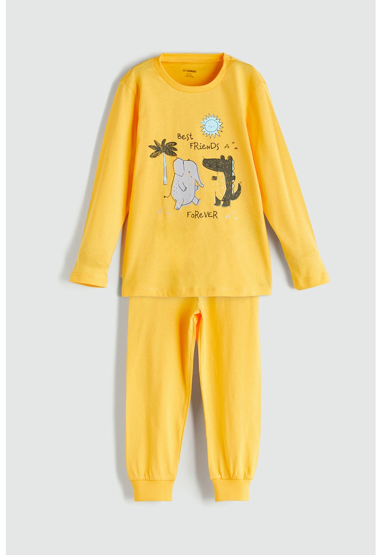 Pijama lunga de bumbac