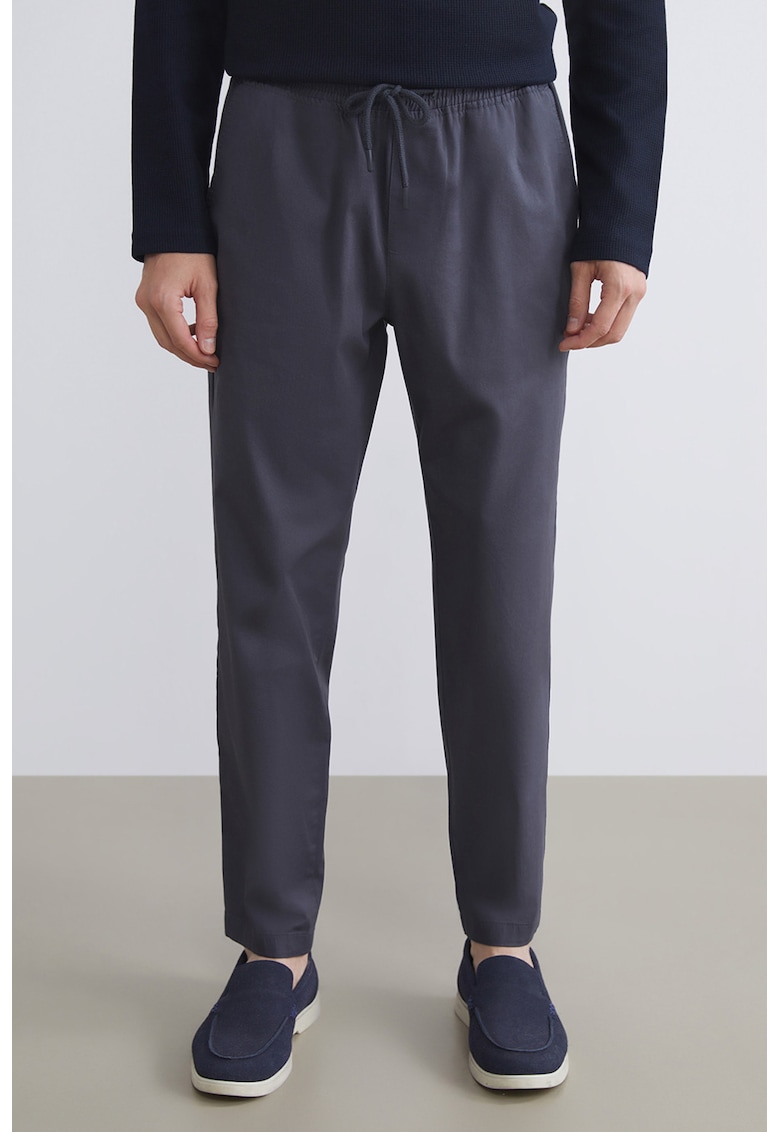 Pantaloni cu talie ajustabila - Gri inchis