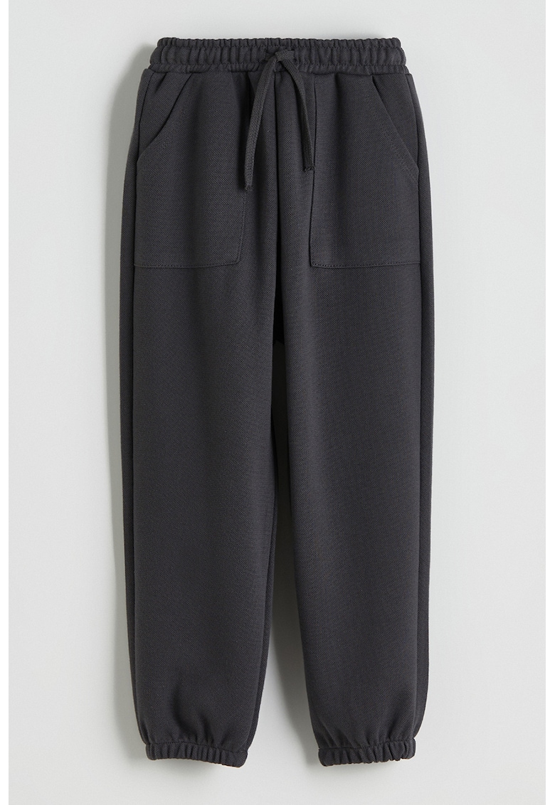 Pantaloni lejeri de trening din material pique