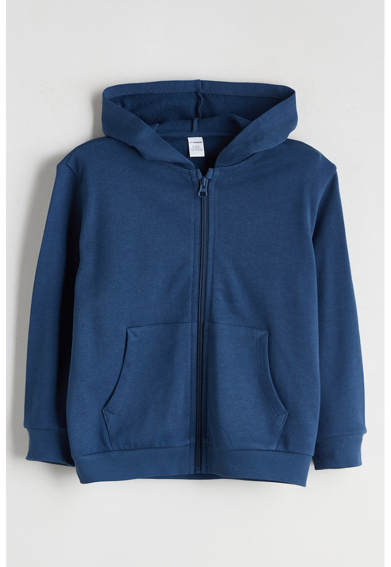 Hanorac de bumbac cu fermoar