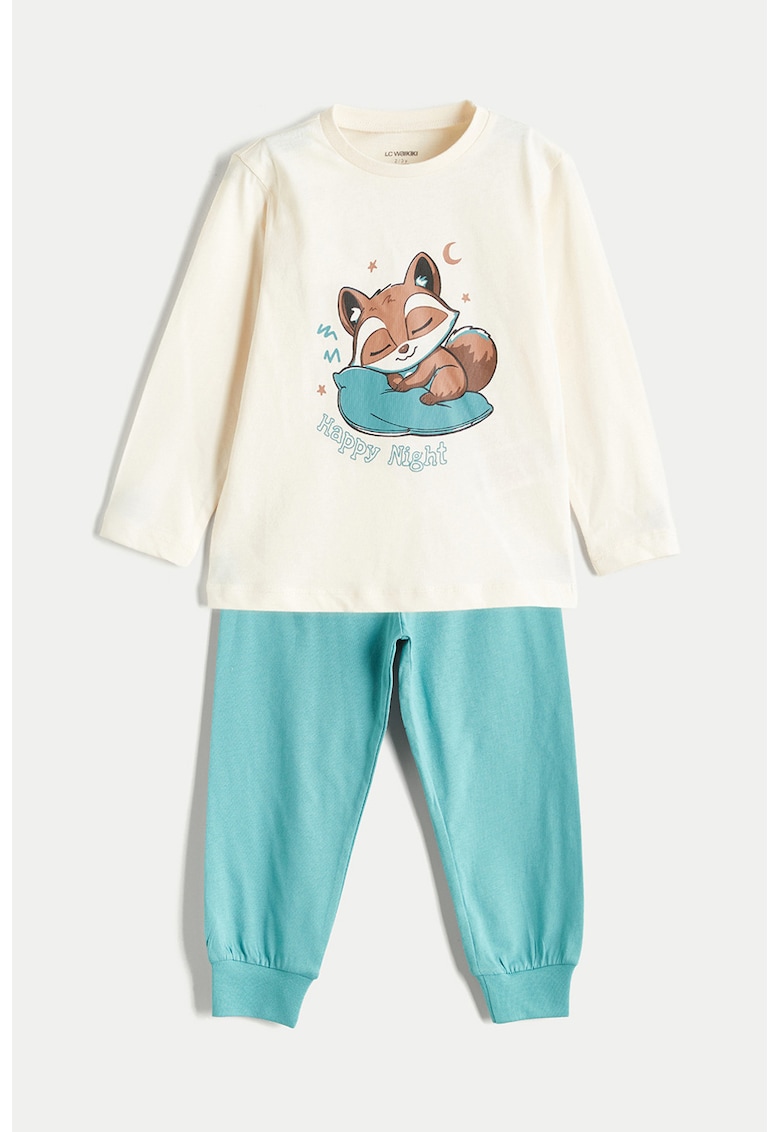 Pijama cu imprimeu grafic