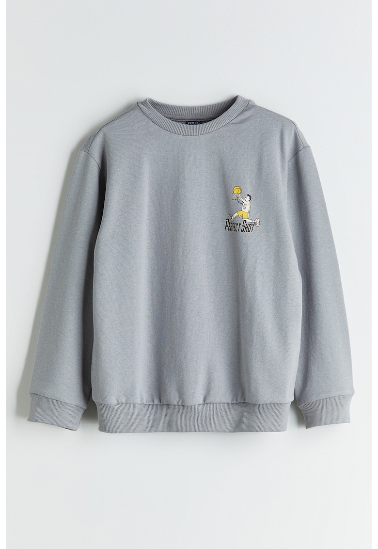 Bluza de trening din amestec de bumbac cu imprimeu