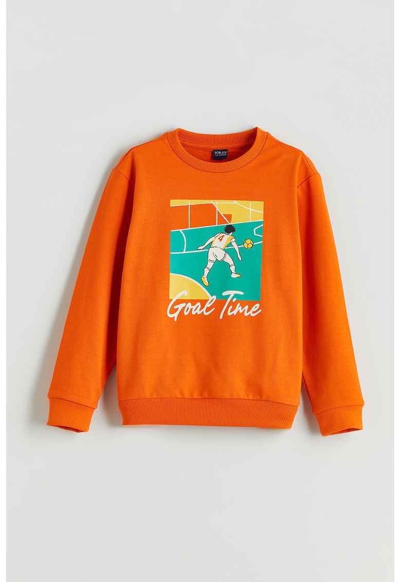 Bluza de trening din amestec de bumbac cu imprimeu