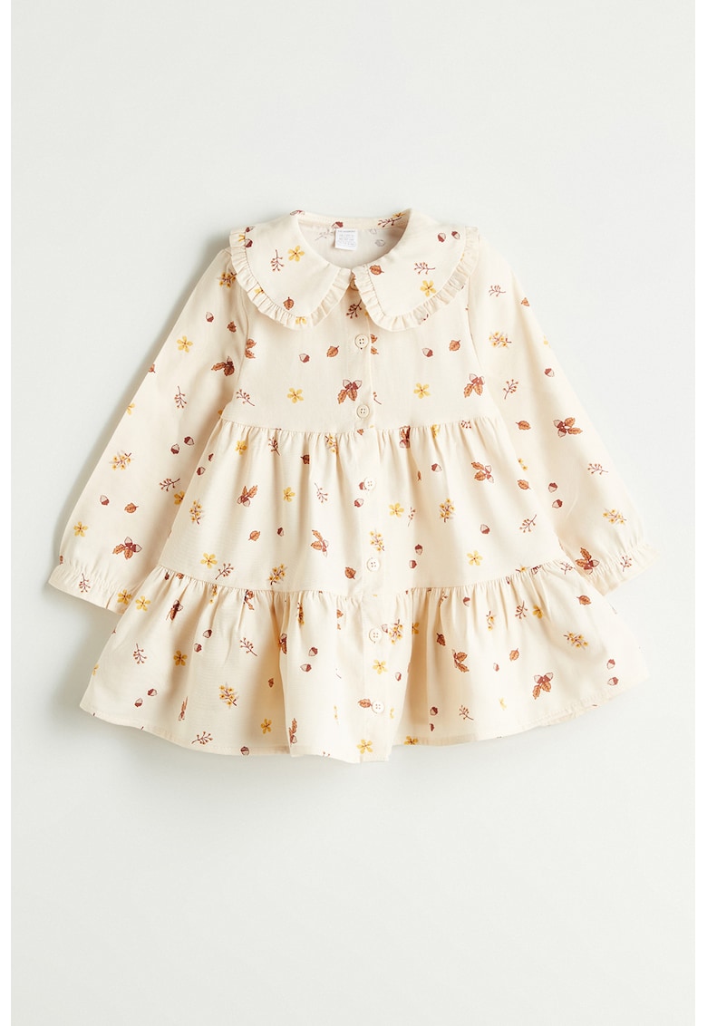 Rochie evazata cu guler Peter Pan