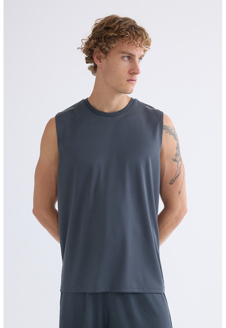 Lc Waikiki Tricou uni fara maneci - Gri
