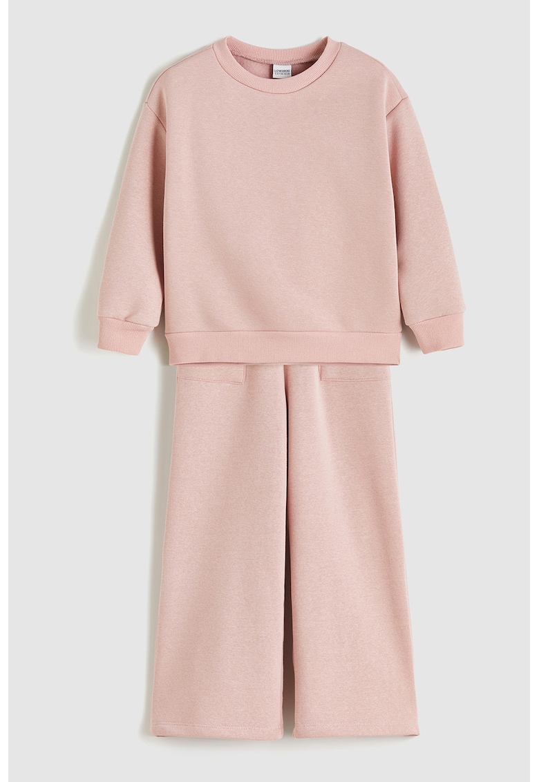 Set de bluza de trening si pantaloni din amestec de bumbac - 2 piese Set de bluza de trening si pantaloni din amestec de bumbac - 2 piese