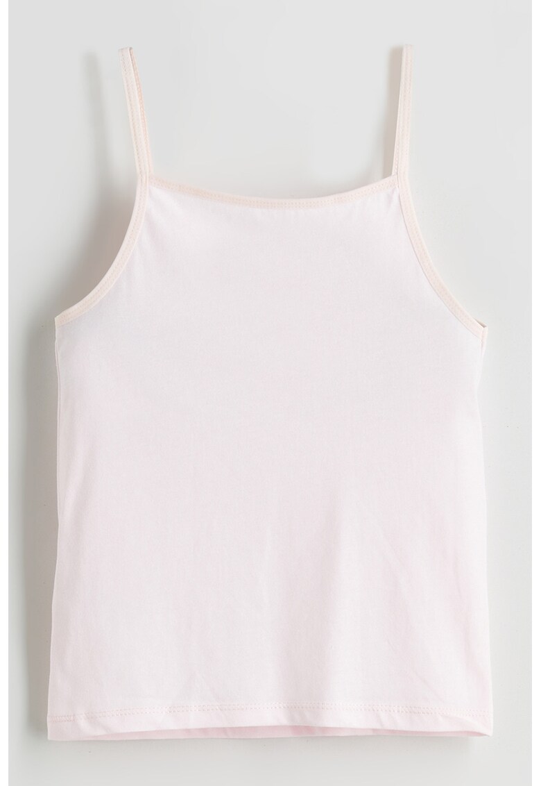 Top din bumbac cu bretele inguste