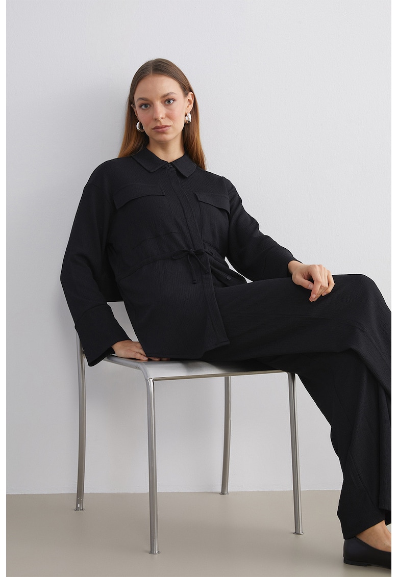 Camasa cu cordon in talie