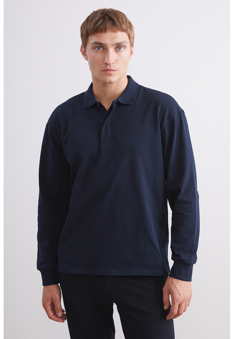 Bluza polo de bumbac