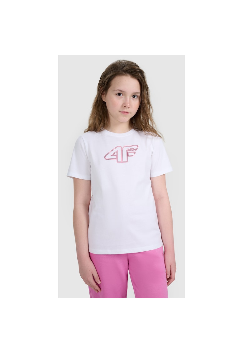 Tricou Bumbac 100% - Junior - Sportstyle - 46645 - Alb