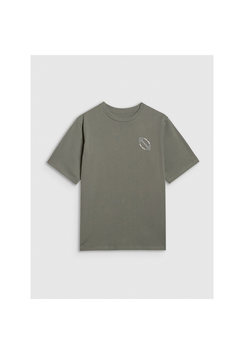 Tricou Baieti SportStyle Oversize 100% Bumbac - 48679 - Gri antracit