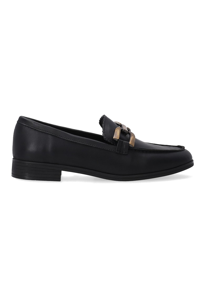 Pantofi tip loafer cu detaliu metalic