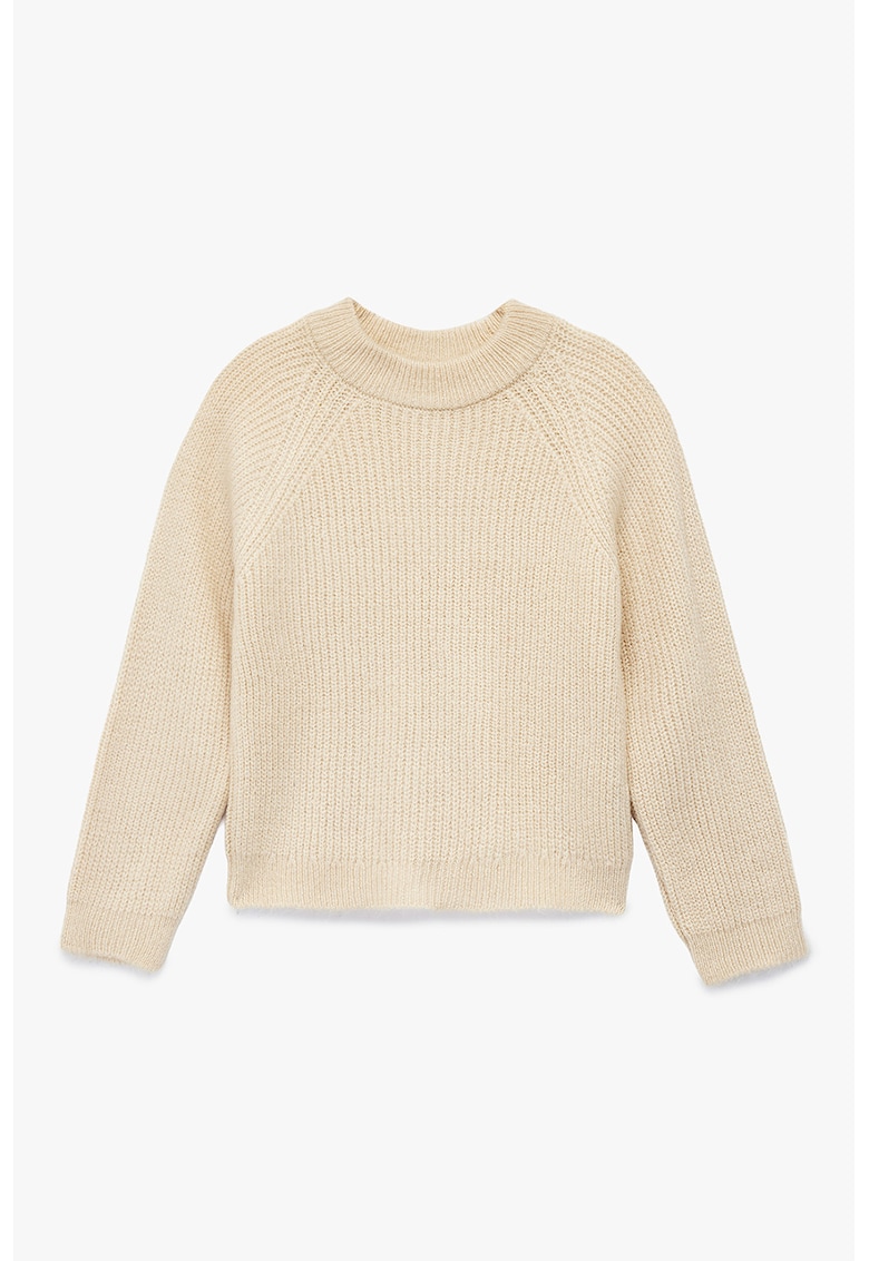 Pulover tricotat cu maneci raglan