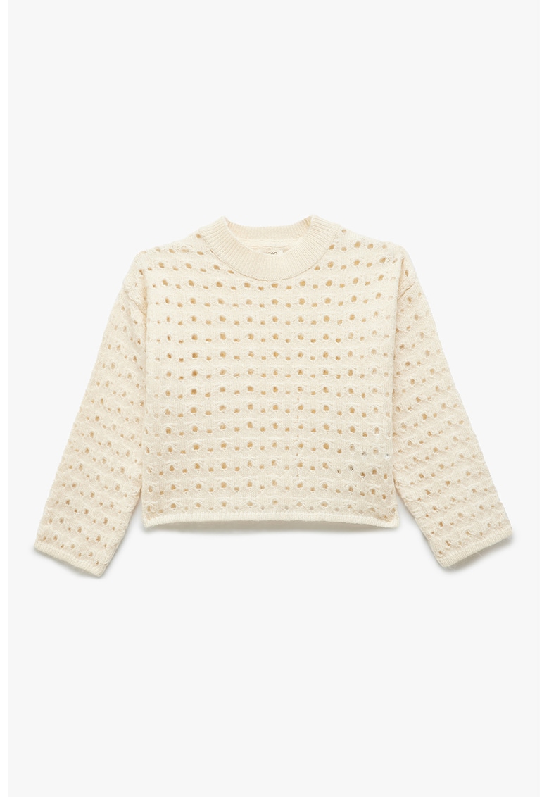 Pulover cu detaliu cu perforatii
