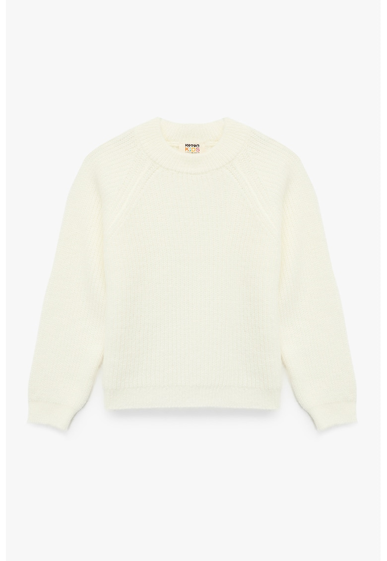 Pulover tricotat cu maneci raglan