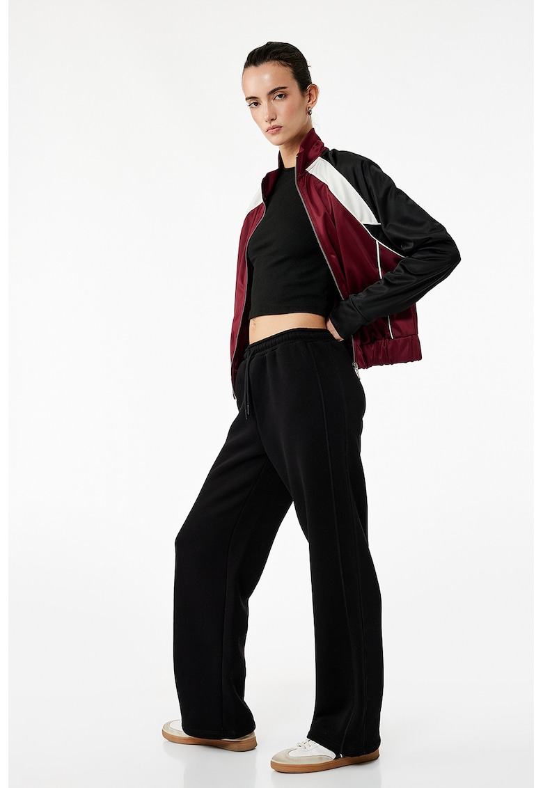 Pantaloni de trening drepti cu snur