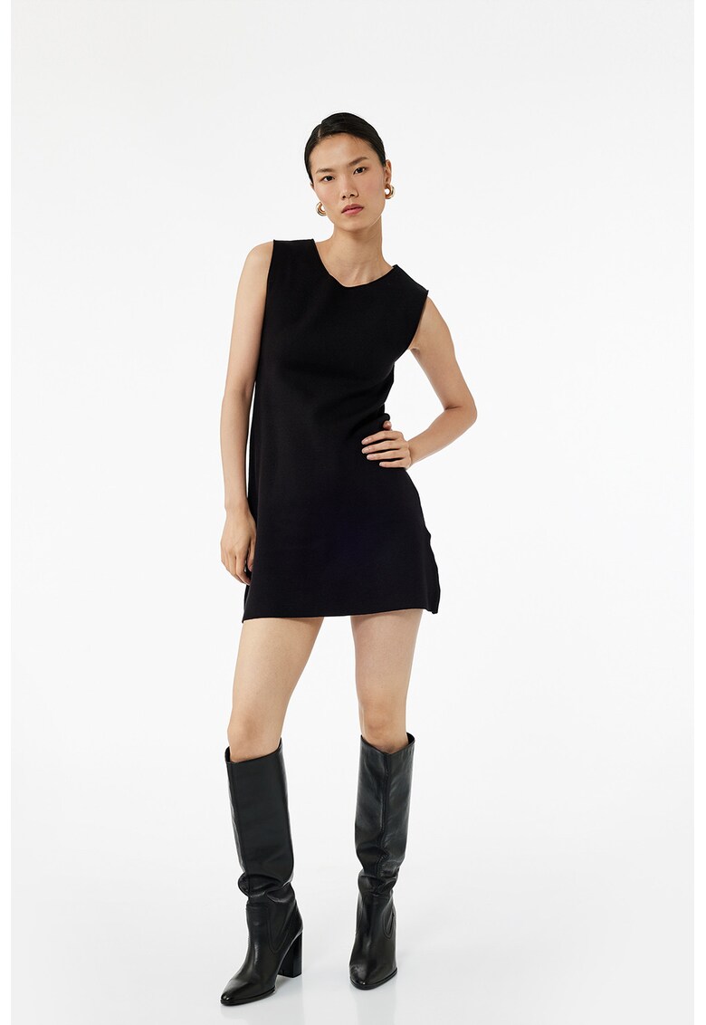 Rochie mini fara maneci - Negru