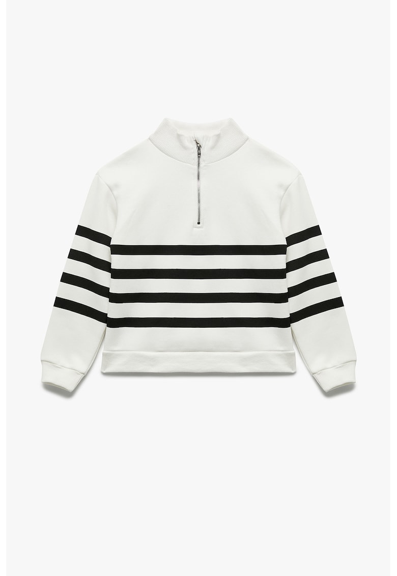 Bluza de trening supradimensionata cu fermoar scurt