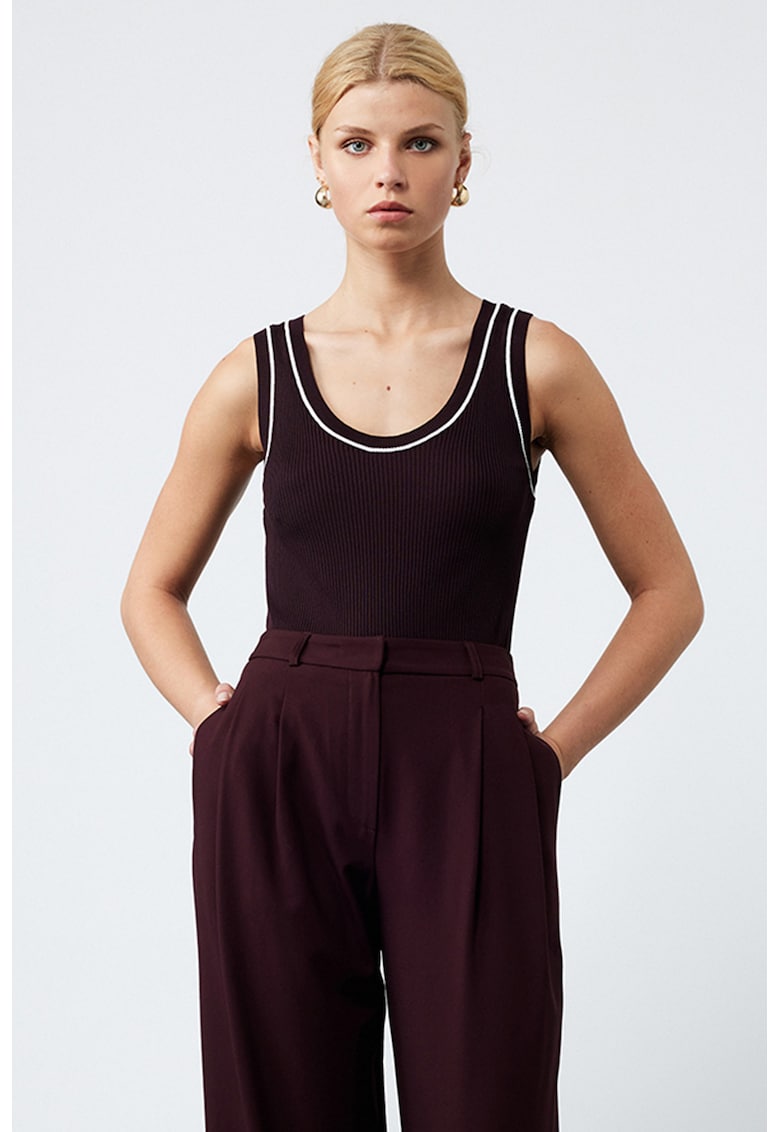 Top slim-fit - Maro inchis