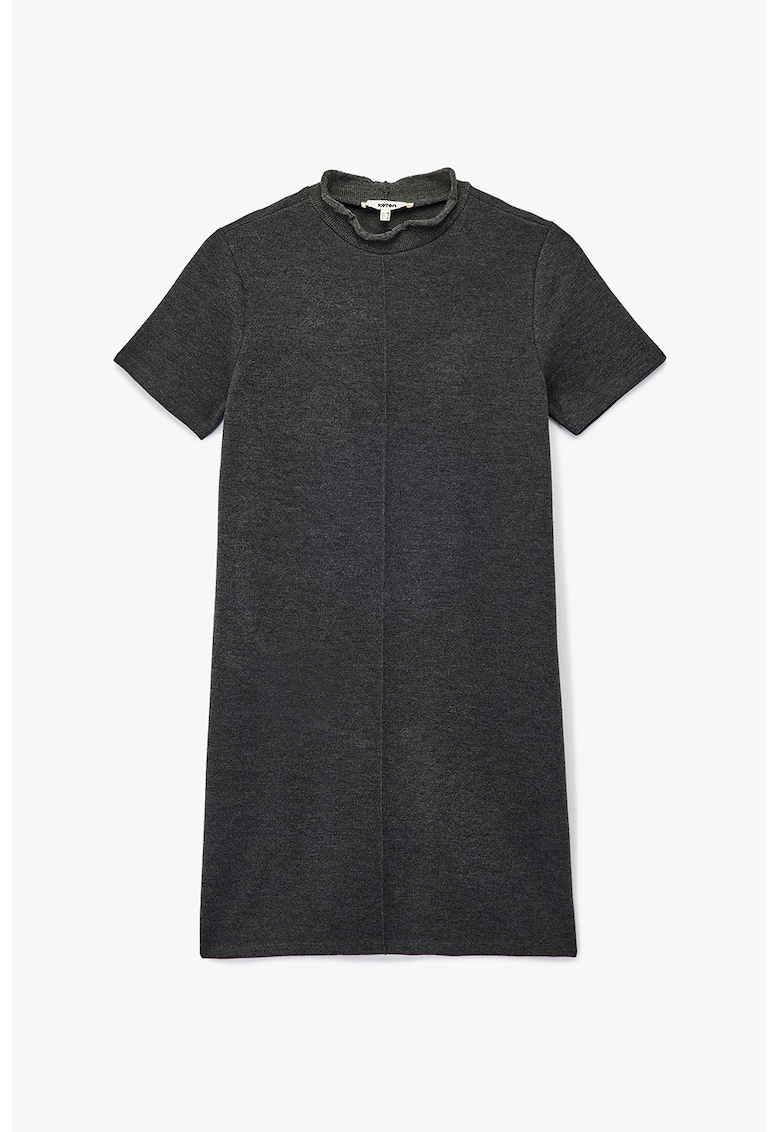 Rochie tricotata cu maneci scurte