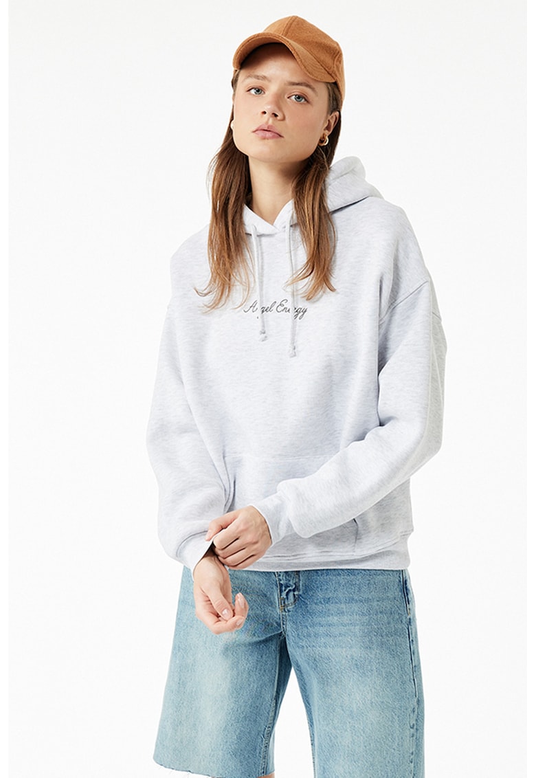 Hanorac regular fit cu model text Hanorac regular fit cu model text