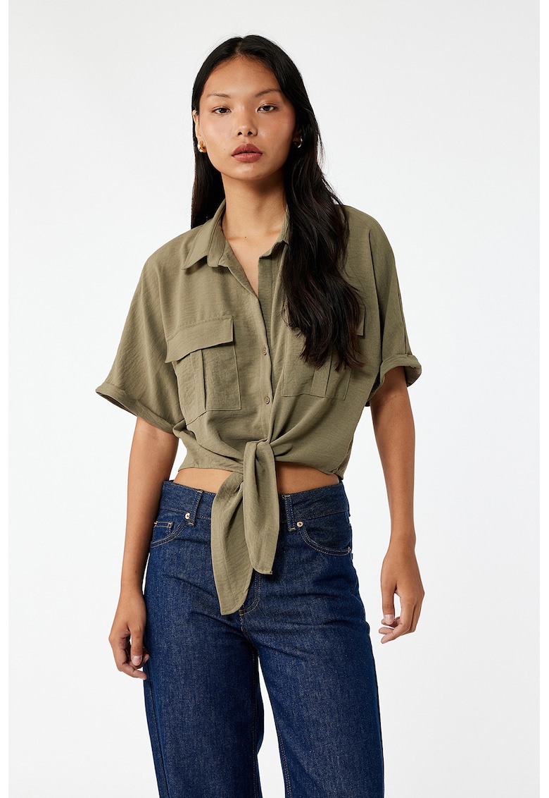 Camasa cu buzunare pe piept - Kaki