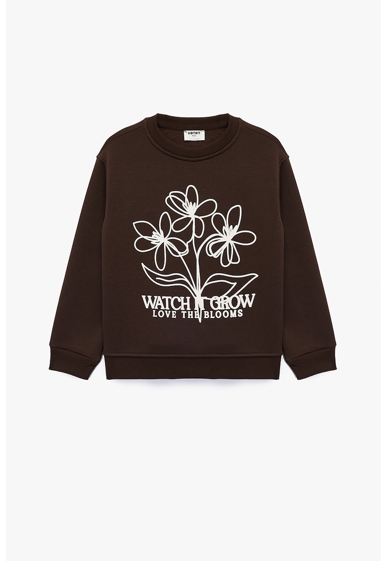 Bluza de trening cu imprimeu floral