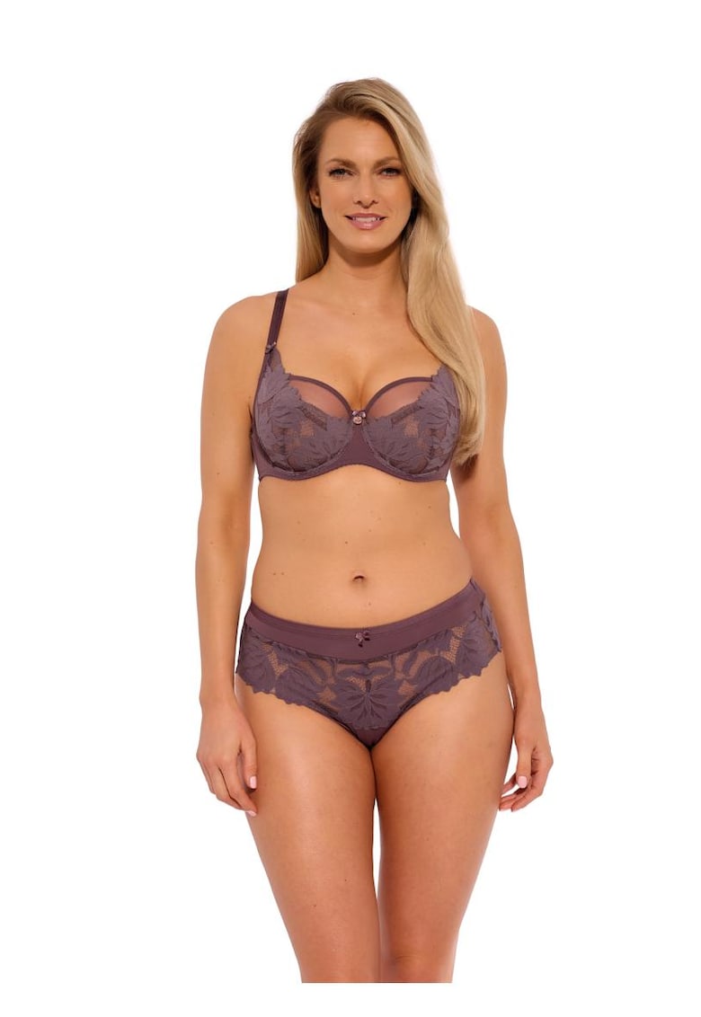 Chiloti hipster brazilian cu insertii de dantela