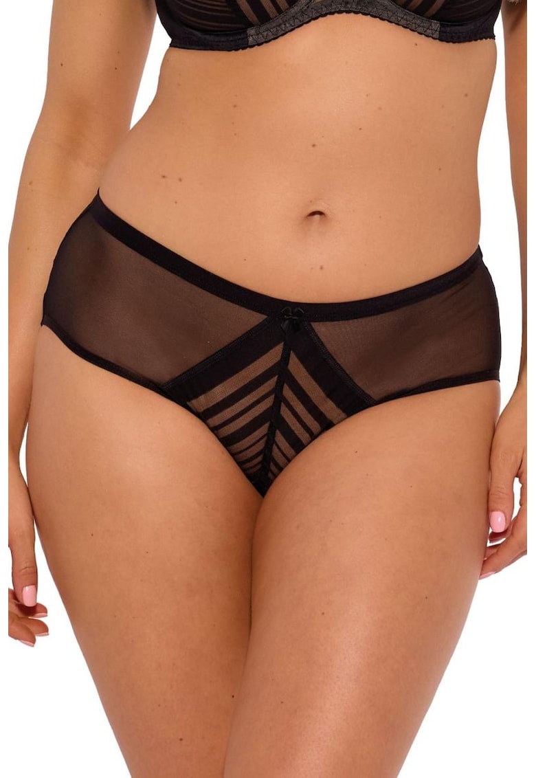 Chiloti hipster cu insertii semitransparente Johanne