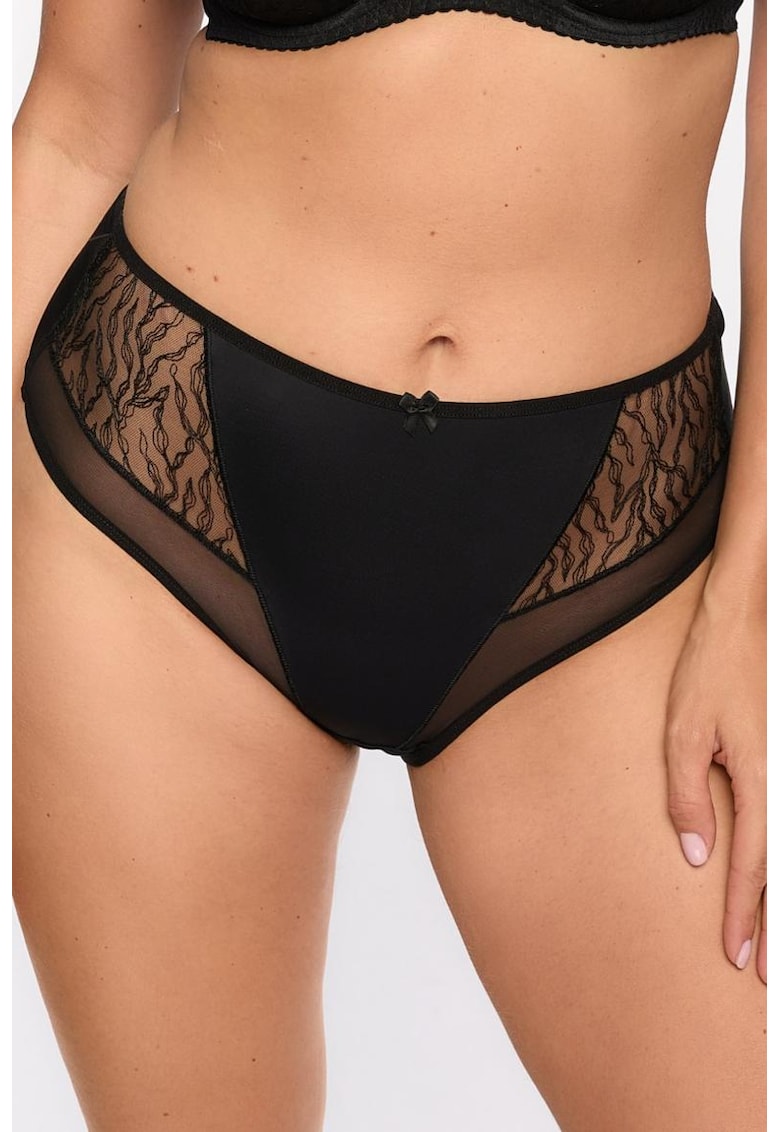 Chiloti hipster cu insertii de dantela Sabina