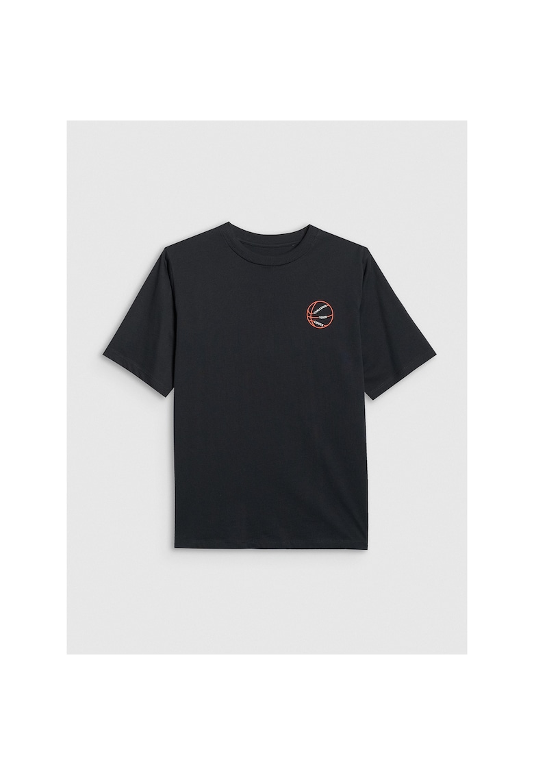 Tricou Junior - Bumbac - Oversize - 4F - 33795 - Negru