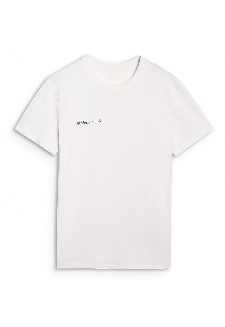 Tricou Barbati Athletic Club - Bumbac - Alb