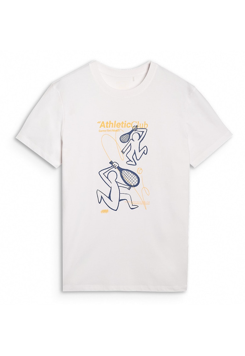 Tricou alb - 100% bumbac - regular