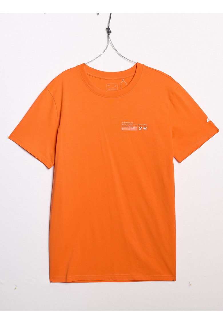 Tricou Barbati - 100% Bumbac - Portocaliu - Imprimeu - Sportstyle - Portocaliu